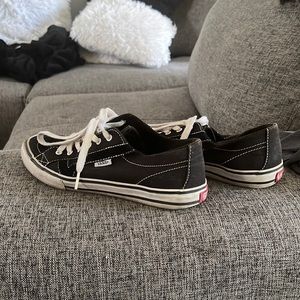 Old school black and white vans